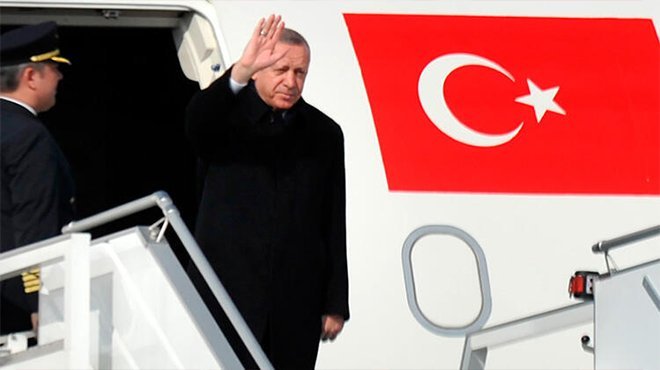 Cumhurbaşkanı Erdoğan, Rusya'ya gitti