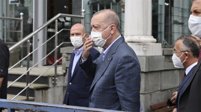 Cumhurbaşkanı Erdoğan sel bölgesinde