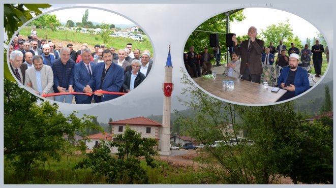 DEMİRCİ SÖĞÜTCÜK’TE HARMANYERİ CAMİİ DUALARLA AÇILDI