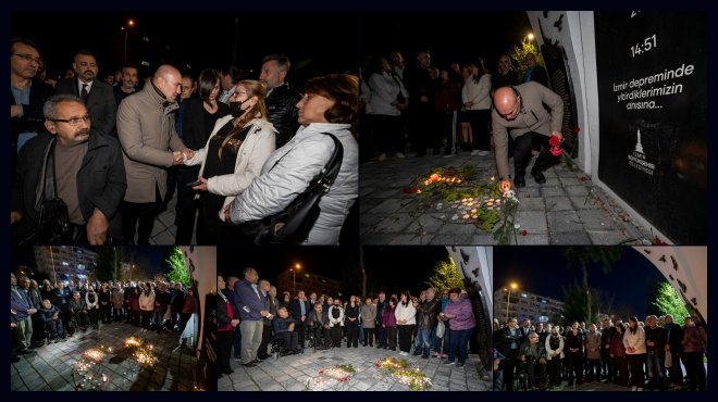 DEPREMDE YİTİRİLEN CANLAR İÇİN İZMİR’DEN ‘SESSİZ ÇIĞLIK’ YÜKSELDİ