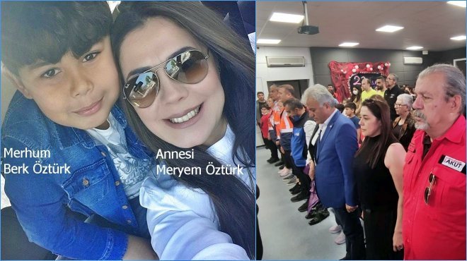 Depremzede Berk Öztürk okulunda anıldı