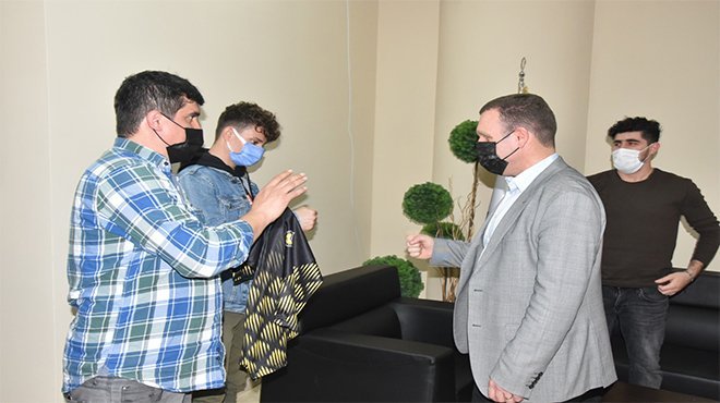 Destek belediyeden başarı onlardan