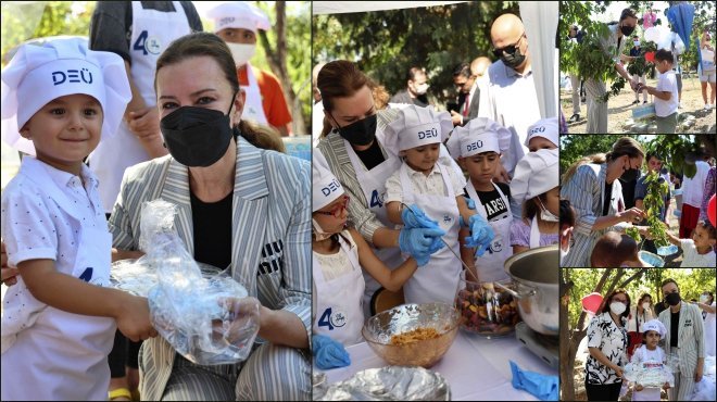 DEÜ’DE TEDAVİ GÖREN ÇOCUKLAR MEYVE BAHÇESİNDE MORAL BULDU
