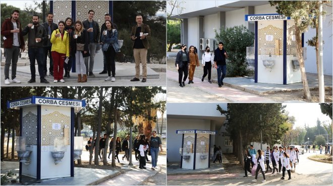 DEÜ’NÜN 'ÇORBA ÇEŞMESİ' YENİDEN İÇLERİ ISITACAK