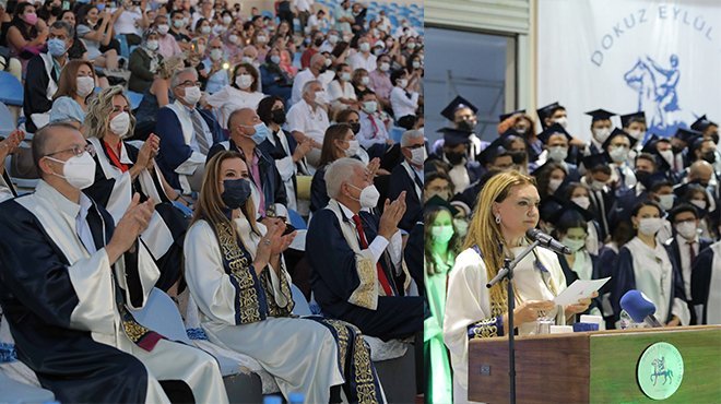 DEÜ TIP FAKÜLTESİ’NDE MEZUNİYET SEVİNCİ
