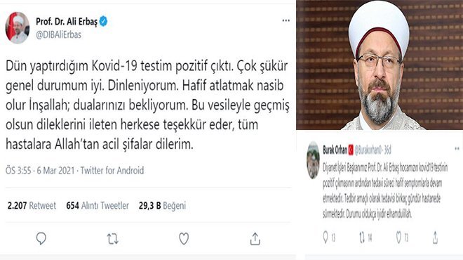 Diyanet İşleri Başkanı Ali Erbaş hastaneye kaldırıldı