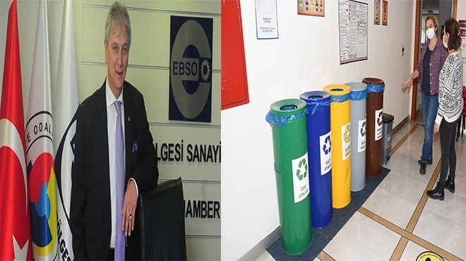 EBSO’da çöp kutuları tarih oldu