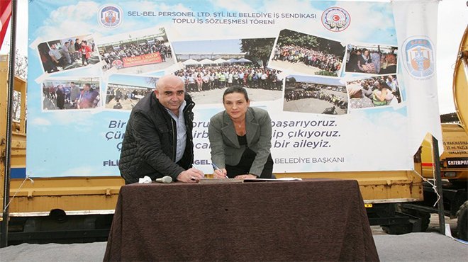 EFES SELÇUK BELEDİYESİ’NDE TOPLU İŞ SÖZLEŞMESİ İMZALANDI