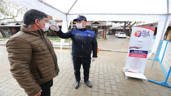 EFES SELÇUK HALK PAZARINDA SIKI ÖNLEMLER