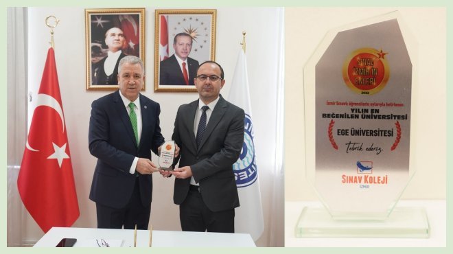 EGE ÜNİVERSİTESİ’NE “EN BEĞENİLEN ÜNİVERSİTE” ÖDÜLÜ
