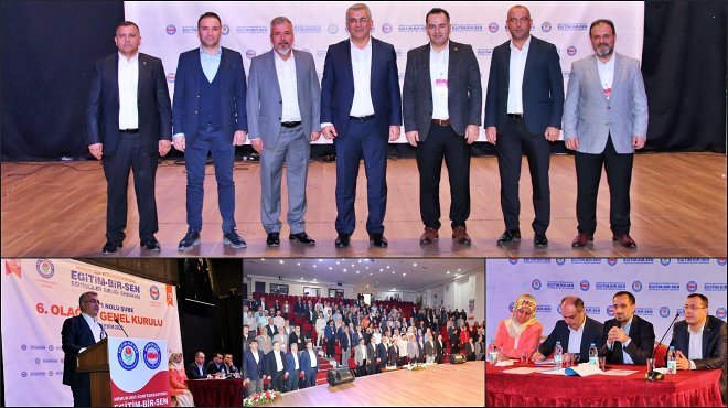 EĞİTİM-BİR-SEN İZMİR'DE BAŞKAN ALİ KAYA GÜVEN TAZELEDİ