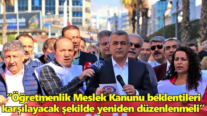 EĞİTİM-BİR-SEN İZMİR’DEN MESLEK KANUNU EYLEMİ