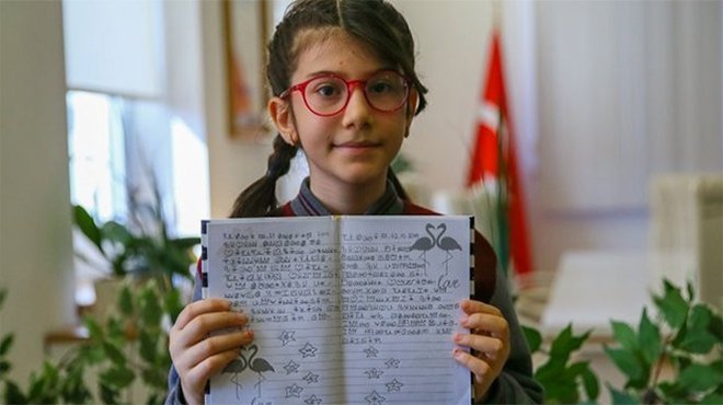 Elanur, matematikte dünya 1.'si oldu
