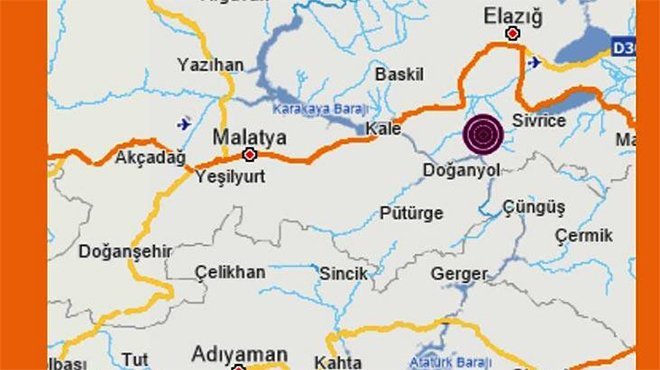 Elazığ'da 5.1 büyüklüğünde bir deprem daha