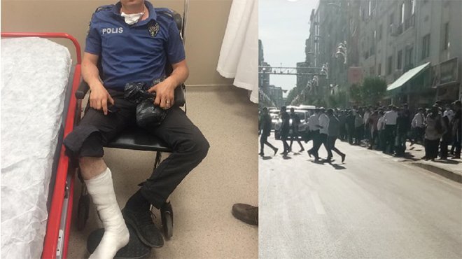 Elazığ'da Polise Çirkin Saldırı!