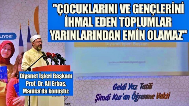 Erbaş: Bırakın, camilerimiz çocuklarla şenlensin