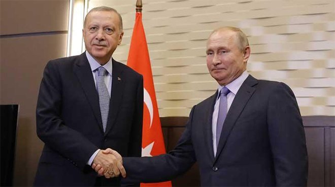 Erdoğan-Putin  görüşmesi başladı