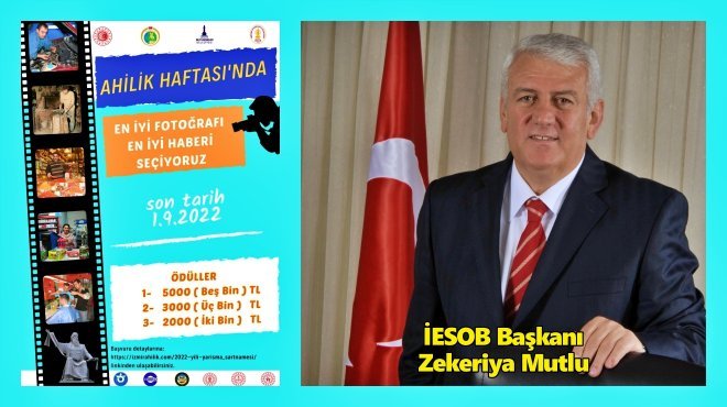 İESOB'DEN ESNAFI VE AHİ FELSEFESİ’Nİ İŞLEYECEKLERE ÖDÜL… 