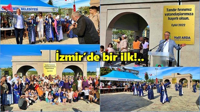 GAZİEMİR BELEDİYESİ’NDEN MAHALLELİYE ‘TANDIR FIRINI’ HİZMETİ