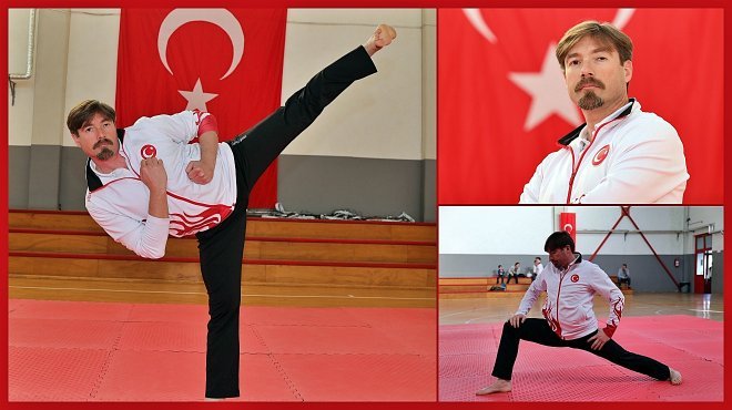 GAZİEMİR BELEDİYESİ TAEKWONDO ANTRENÖRÜ VOLKAN YALÇINKAYA TÜRKİYE ŞAMPİYONU