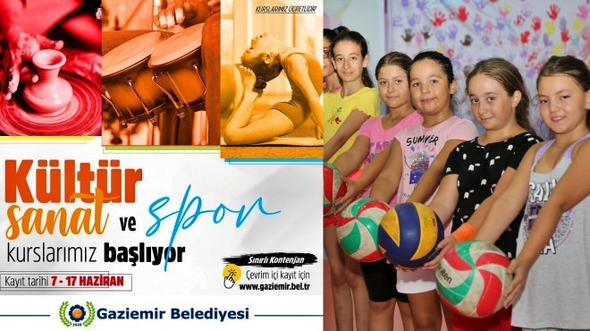 Gaziemir’de kurs kayıtları başladı