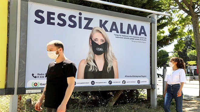 Gaziemir’den kadınlara, sessiz kalma çağrısı