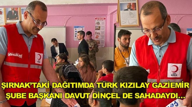 Gaziemir Kızılay’dan Şırnak’a gönül köprüsü