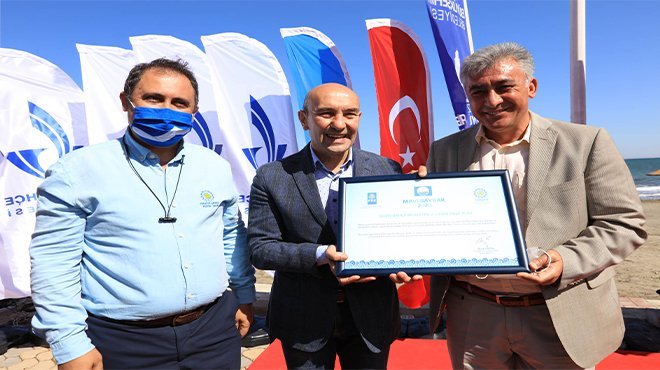 Güzelbahçe’de Mavi Bayrak Sevinci