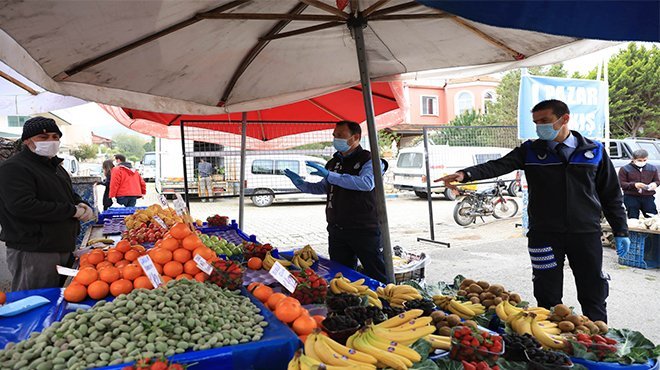 Güzelbahçe’de Semt Pazarlarına Sıkı Denetim