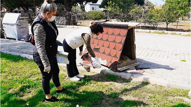 Güzelbahçe’de sevimli dostlara destek