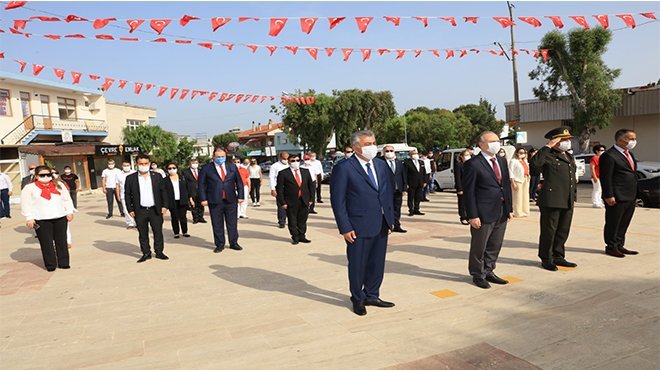 Güzelbahçe’de Sosyal Mesafeli 19 Mayıs Töreni