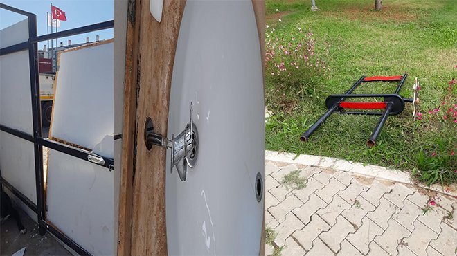 Güzelbahçe’de Vandallar  Yine İş Başında