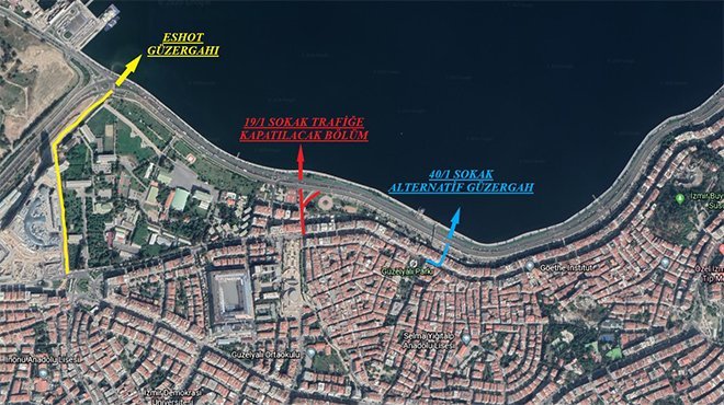  Güzelyalı 19/1 Sokak iki ay trafiğe kapatılacak