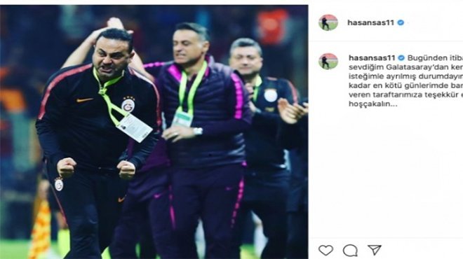 Hasan Şaş görevinden istifa etti