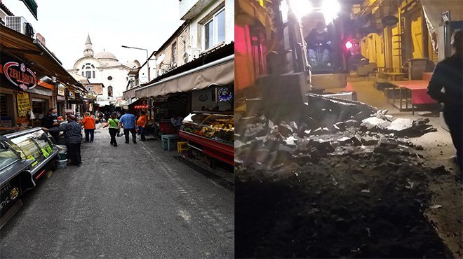 Havra Sokağı’nda düzenleme çalışmaları başladı