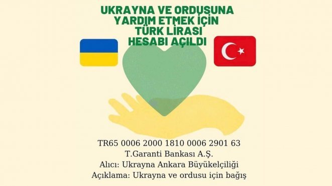 Haydi Türkiye Ukrayna için el ele!..