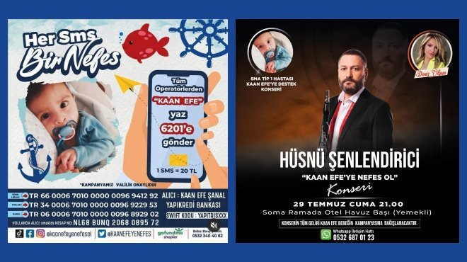 HÜSNÜ ŞENLENDİRİCİ'DEN SMA HASTASI KAAN EFE BEBEK İÇİN  DESTEK KONSERİ