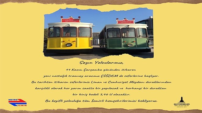 İkinci nostaljik tramvay da geldi