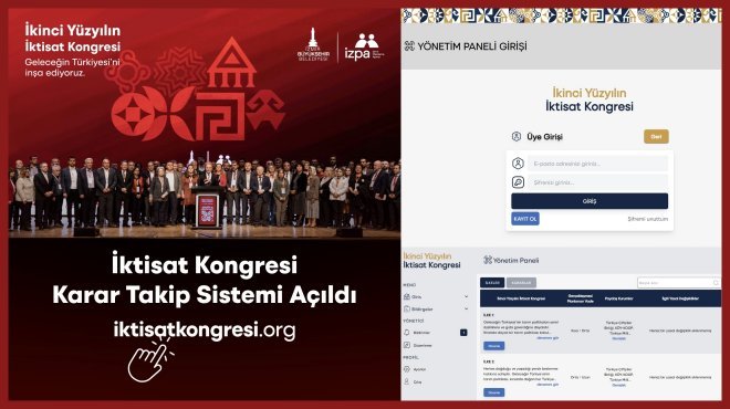 İKTİSAT KONGRESİ TAKİP SİSTEMİ YAYINDA...