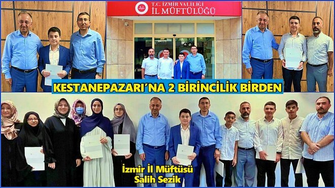 İL MÜFTÜSÜ SALİH SEZİK’TEN DE ÖDÜL ALDILAR...