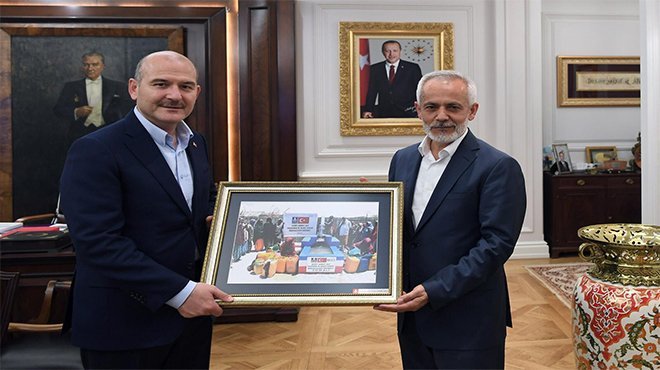 İlk Bağış İçişleri Bakanı Süleyman Soylu’dan