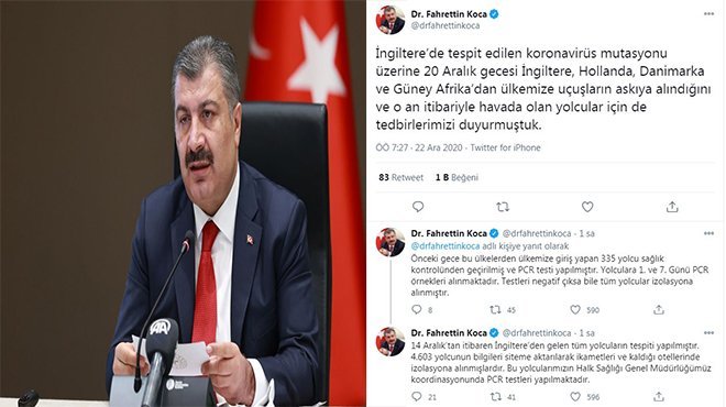 İngiltere'den gelen 4 bin 603 yolcu izolasyonda