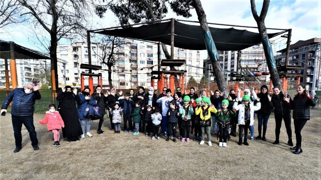 İşitme engelli çocuklar Macera Park'ını sevdi...