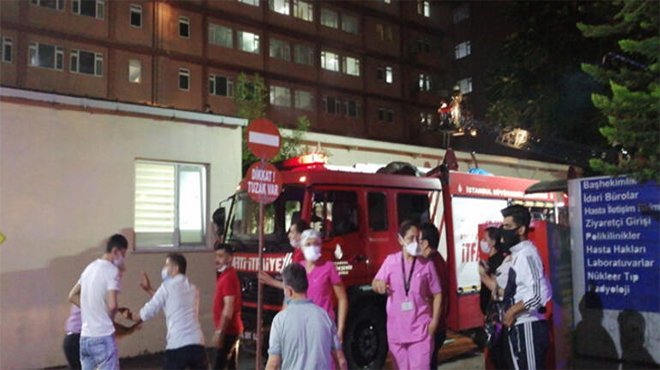 İstanbul'da korkutan hastane yangını! 