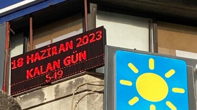 İYİ Parti İzmir'den 'seçim sayacı' hamlesi