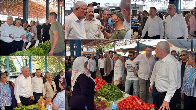 İYİ  PARTİLİ DERVİŞOĞLU SEFERİHİSAR ESNAFINI ZİYARET ETTİ