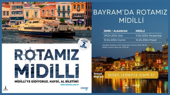 İZDENİZ’DEN MİDİLLİ YOLCULARINA KAPI VİZESİ KOLAYLIĞI