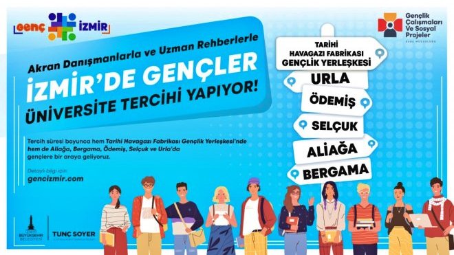 İzmir Büyükşehir Belediyesi, üniversite tercihinde gençlerin yanında