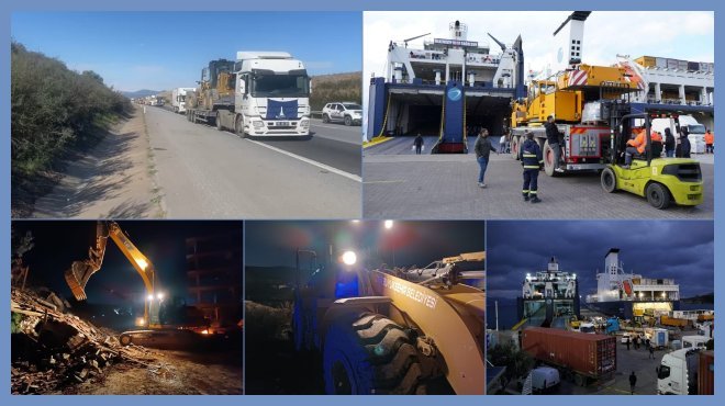 İZMİR BÜYÜKŞEHİR’İN İŞ MAKİNELERİ VE OPERATÖRLERİ ANTAKYA’DA