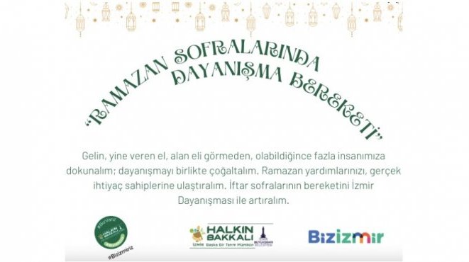 Büyükşehir'in 'İzmir Dayanışması'na Ramazan bereketi